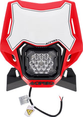 HEADLIGHT VSL LUMEN-X, RED/BLACK