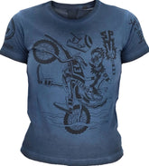 T-SHIRT SP CLUB WEELIE KID, ROYAL BLUE