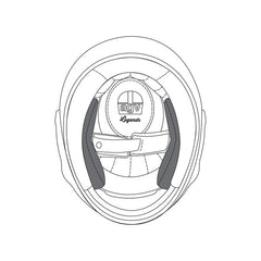 AGV CHEEK PADS X3000 (XXL) Premium Black | 20KIT00122001