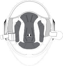 AGV CROWN PAD BLADE/BLADE LX/BLADE AIR-NET (XS) | 20KIT04211-999