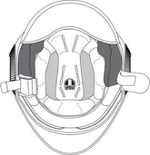 AGV CHEEK PADS ORBYT (XL) Grey/Black | 20KIT48204001