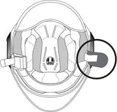 AGV CHIN STRAP PADS ORBYT Grey | 20KIT48205001