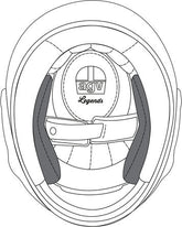 AGV CHEEK PADS X101 Black | 20KIT77002001