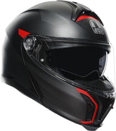 AGV TOURMODULAR E2206 MULTI MPLK, FREQUENCY MATT GUNMETAL/RED | 211251E2OY-005