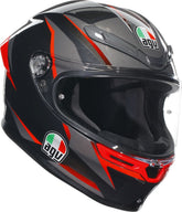 AGV K6 S E2206 MPLK SLASHCUT BLACK/GREY/RED | 2118395001014004