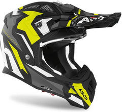 AIROH Helmet Aviator Ace Swoop, Yellow Matt | AVASW31