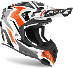 AIROH Helmet Aviator Ace Swoop, Orange Gloss | AVASW32