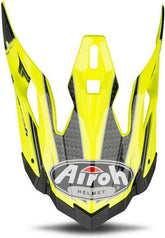 AIROH helmet peak Aviator Viper, Carbon-Yellow Fluo | AVFVP31