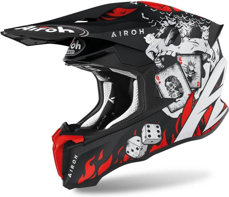 AIROH Motocross Helmet Twist 2.0 Hell, Matt | TW2H55