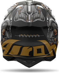 AIROH Motocross Helmet Wraaap Cyborg, Matt | WRAC35
