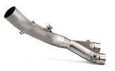 Akrapovic Slip-On Track day Link pipe/Collector (Titanium) Muffler