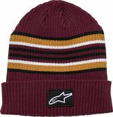 Alpinestars Bolted Cuff Beanie, Black, Brown, White, Maroon, One Size | 1244-82120-838-OS