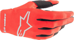Alpinestars Off Road Red/Silver Youth Radar Gloves | 3541824-385