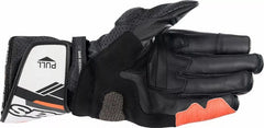 Alpinestars SP-8 V3 Gloves, Black, White, Fluorescent Red | 3558321-1231