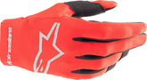 Alpinestars Off Road Red/Silver Mens Radar Gloves | 3561824-385