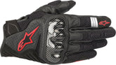Alpinestars SMX-1 AIR V2 PERFORMANCE GLOVES BLACK/FLO RED | 3570518-1030