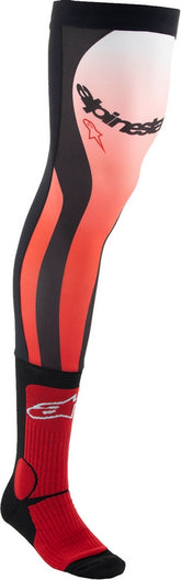 Alpinestars Red/White Mens Knee Brace Socks | 4701324-3012