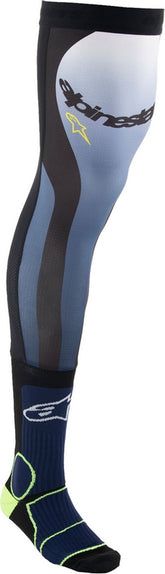Alpinestars Navy/Yellow Mens Knee Brace Socks | 4701324-7455