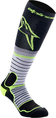 Alpinestars Black/Gray/Yellow MX Pro Socks, Size M | 4701524-175-M