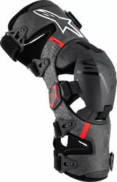 Alpinestars Supertech RK-10 Plasma Knee Braces, Black, Red | 6501425-13