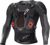 Alpinestars Bionic Plus v2 Protection Jacket, Black, Gray, Red, Size S | 6506723-1036-S