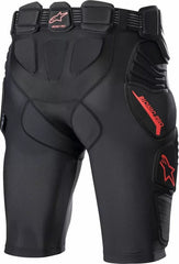 Alpinestars Bionic Pro Protection Shorts, Black, Red | 6507523-13