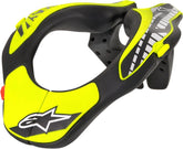 Alpinestars YOUTH NECK SUPPORT BLACK/YELLOW ONE SIZE | 6540118-155-OS