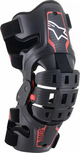 Alpinestars Youth Bionic 5S Knee Braces, Black, Red, One Size | 6540520-13