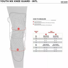 Alpinestars Youth SX-1 Knee Protectors, Black, Red, Size S/M | 6546319-13-SM