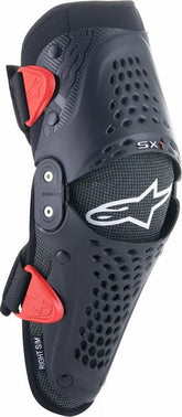 Alpinestars Youth SX-1 Knee Protectors, Black, Red | 6546319-13