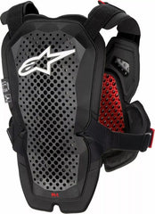 Alpinestars A-1 Pro Chest Guard, Black, Gray, Red, Size XL/2XL | 67001231431XL2X