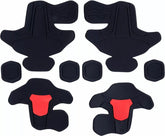 Alpinestars RK-7 PLASMA Frame & Hinge Padding Replacement Set, Black, Red | 6951025-13