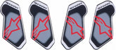 Alpinestars RK-7 Hinge Cover Sticker Replacement Set, Black, Gray, Red | 6951425-132