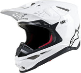 Alpinestars Off Road White Supertech M10 Solid MX Helmet | 8300123-2180