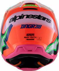 Alpinestars Youth S-M3 Deegan Helmet, Orange, Pink, Purple | 8301525-433