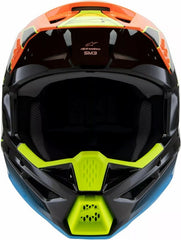 Alpinestars Youth S-M3 Fray Helmet, Black, Blue, Orange, Yellow | 8301725-1455