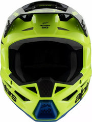 Alpinestars Youth S-M3 Radium Helmet, Yellow, Black, Blue | 8301925-5017
