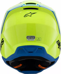 Alpinestars Youth S-M3 Radium Helmet, Yellow, Black, Blue | 8301925-5017