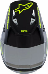 Alpinestars Youth S-M3 Radium Helmet, Gray, Black, Yellow | 8301925-9510