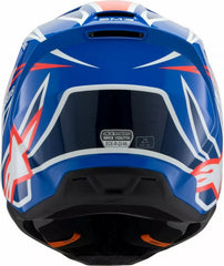 Alpinestars Youth S-M3 Wurx Helmet, Blue, Red, White, Black | 8302125-7312