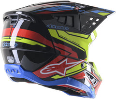 Alpinestars Off Road Black/Yellow/Red Supertech M5 Action Helmet | 8306023-1533