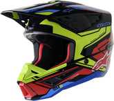 Alpinestars Off Road Black/Yellow/Red Supertech M5 Action Helmet | 8306023-1533
