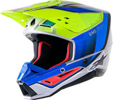 Alpinestars Off Road Yellow/Blue Supertech M5 Helmet | 8306723-5579