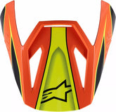 Alpinestars Youth SM3 Fray Visor, Black, Orange, Yellow | 8980525-1455