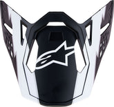 Alpinestars Black/White Supertech M10 Helmet Visor | 8980623-1121-OS