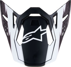 Alpinestars Black/White Supertech M10 Helmet Visor | 8980623-1121-OS