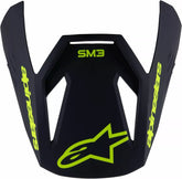 Alpinestars Youth SM3 Radium Visor, Black, Yellow | 8980625-1515