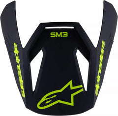 Alpinestars Youth SM3 Radium Visor, Black, Yellow | 8980625-1515
