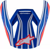 Alpinestars Youth SM3 Wurx Visor, Black, Blue, Red, White | 8980725-7312