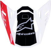 Alpinestars Red/White Supertech M10 Helmet Visor | 8981623-3182-OS